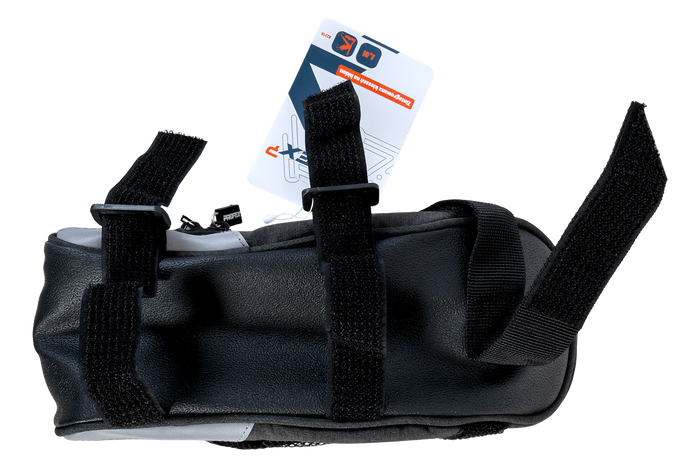 Bolsa de sillín para bicicleta PROFEX 82318 Long Black Lux con bolsillo para botella