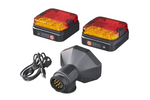 Luces traseras LED ProPlus de 13 pines, 4 funciones (izquierda + derecha), magnéticas, Bluetooth.