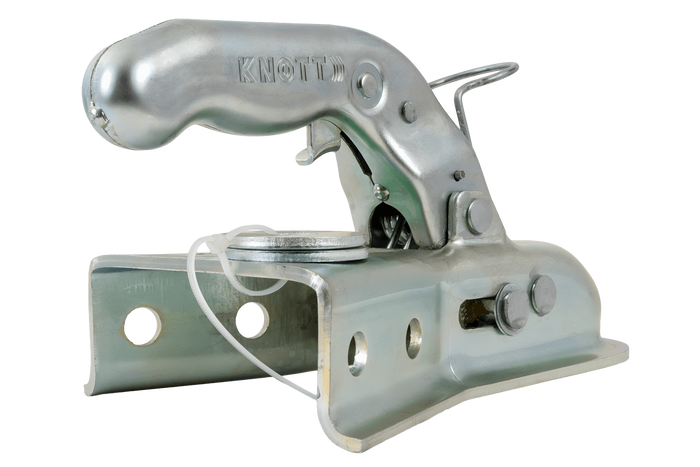 Enganche de bola KNOTT 6E0176.001 para remolque de 750 kg con barra de tiro tipo V