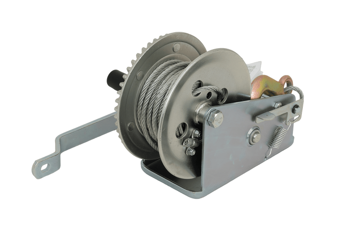 Cabrestante manual KNOTT 6X0017.008 para remolque de 900 kg con cable de acero