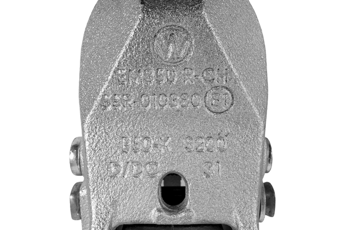 Enganche de bola WINTERHOFF WW 350-RCH-1616 para remolque de 3500 kg con barra de tiro de tubo de 60 mm, hierro fundido.