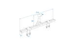 Adaptador para portabicicletas de enganche de remolque ProPlus 330238 para barra de remolque de caravana de 760 mm