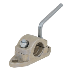 Abrazadera de rueda de soporte de hierro fundido KNOTT B48C6 para tubo corrugado de 48 mm