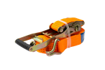 Cinta transportadora UNITRAILER ERGO de 6 m/50 mm/5 t de color naranja con tensor.