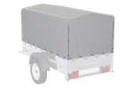 Funda bastidor h-800 lona UNITRAILER para remolque 200x106cm GARDEN 200 KIPP