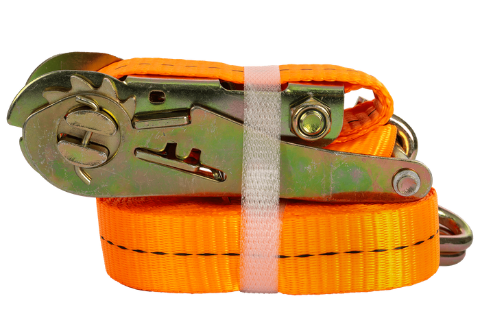 Cinta transportadora UNITRAILER de 6 m/25 mm/1 t de color naranja con tensor