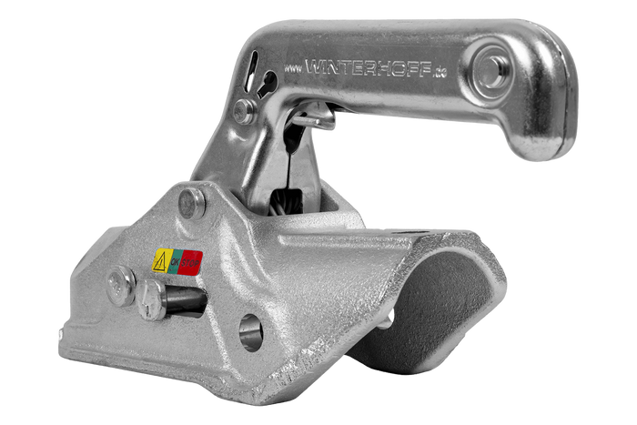 Enganche de bola WINTERHOFF WW 30-D3-K1212 para remolque de 3000 kg con barra de tiro de tubo de 50-51 mm, hierro fundido.