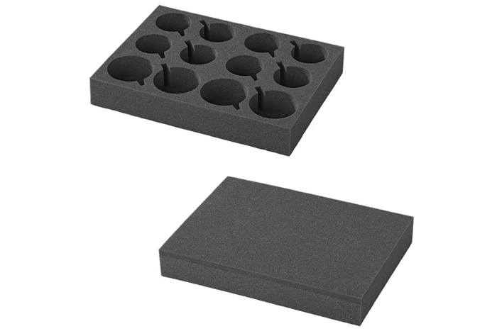 Soporte para vasos y tazas ProPlus 761472PM para caravana, de espuma suave, con capacidad para 12 vasos.