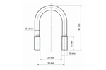 Abrazadera ovalada DROMET tipo B M10 23×41 mm