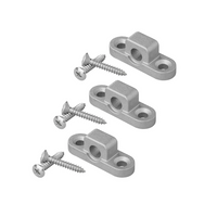 Juego de tres ojales metálicos horizontales para el toldo ProPlus y los soportes de montaje del marco del toldo.
