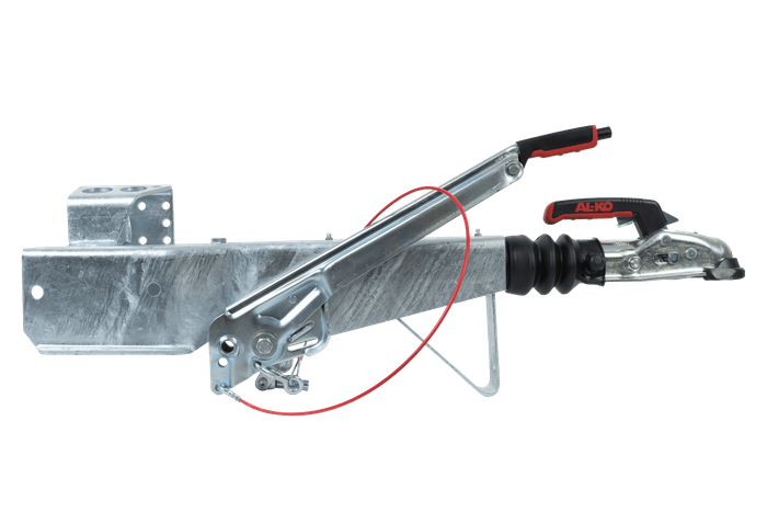 Dispositivo de inercia AL-KO 251S con enganche AK270 para remolque de 2600 kg con lanza cuadrada