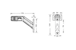 Luz de posición izquierda LED ASPÖCK SUPERPOINT IV con brazo de goma
