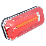 Luz trasera LED WAŚ W150DD universal con 6 funciones 