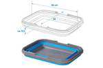 Bol de viaje plegable ProPlus 370303V01, bol de silicona de 16 L