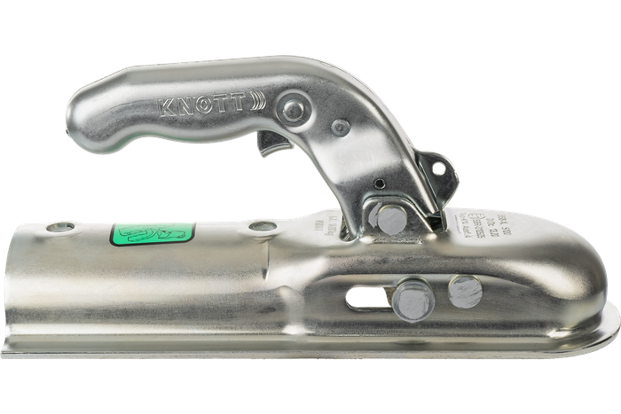 Enganche de bola KNOTT K14-A para remolque de 1400kg con barra de tiro tubular de 50mm