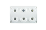 Lámpara LED de interior para coche HORPOL LWD2157 de 900 lm con interruptor y diodo rojo.