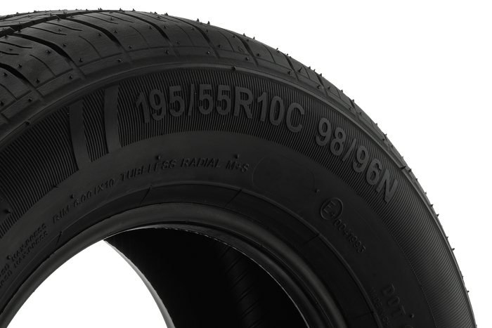 Neumático reforzado para remolque KENDA KR101 195/55 R10C 98/96N