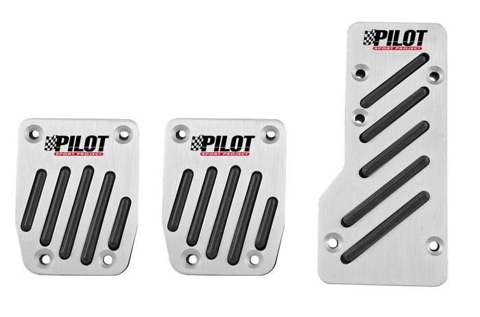 Cubiertas de pedal de aluminio con goma antideslizante RACE2 PILOT