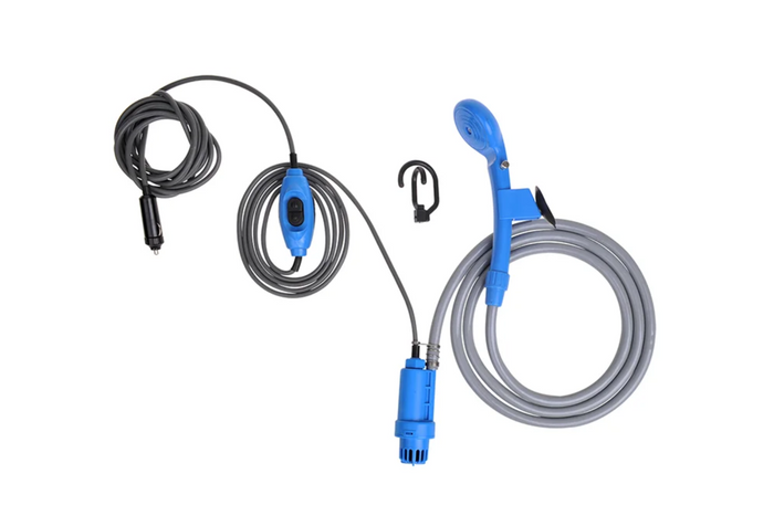 Ducha portátil de viaje ProPlus 770408, kit móvil para autocaravana, remolque y coche de 12 V.