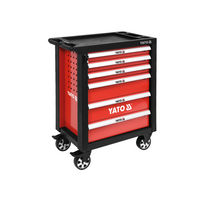 Armario de taller de 6 cajones YATO YT-55299, armario de servicio de 97,5 x 76,5 x 46,5 cm.