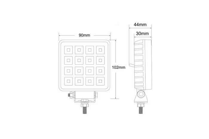 Lámpara de trabajo LED TruckLED L0154 16xLED 1844lm con interruptor