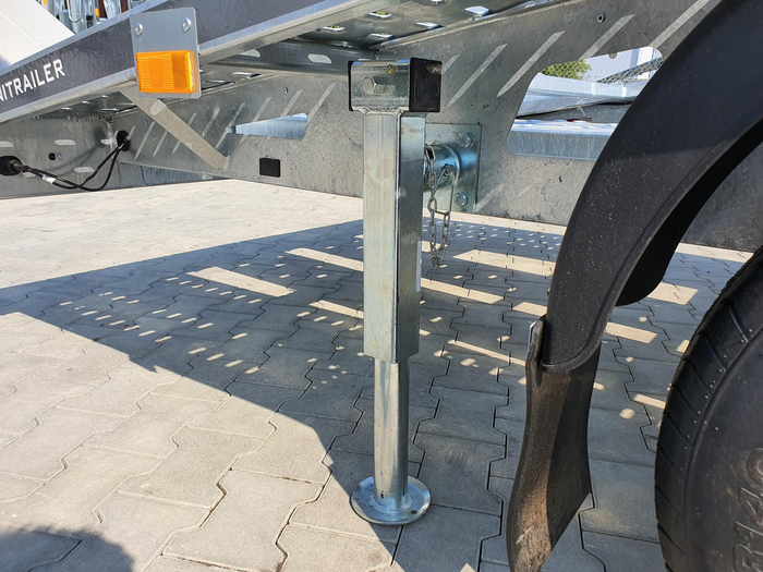 Soporte extensible con manivela y adaptador WINTERHOFF SF60-19-280 para remolque plataforma de 1300 kg 415-655 mm