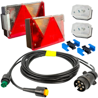 Kit de luces ASPOCK: luces traseras + luces de posición + mazo de cables de 4 m y 7 patillas