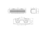 Luz antiniebla trasera WAŚ W99 748 LED universal