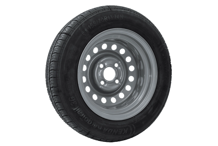 Rueda para remolque OUTLET con neumático KENDA 155/70 R13 74N y llanta KENDA 4Jx13"H2 4x98 ET:30