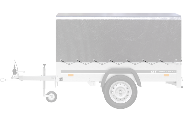 Funda bastidor h-800 lona UNITRAILER para remolque 200x125cm GARDEN 201 KIPP