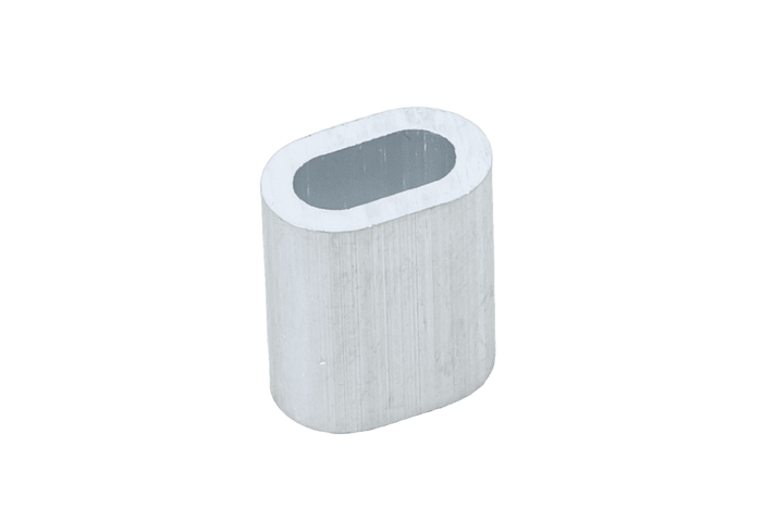 Conector de aluminio para cuerdas DROMET ZLA.4, manguito para cuerdas de 4 mm