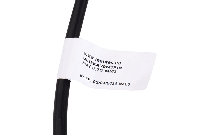 Arnés de remolque de instalación eléctrica MANTES 7m Conectores enchufables de 7 PINES 6.3