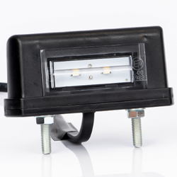 Lámpara de matrícula LED con cable.