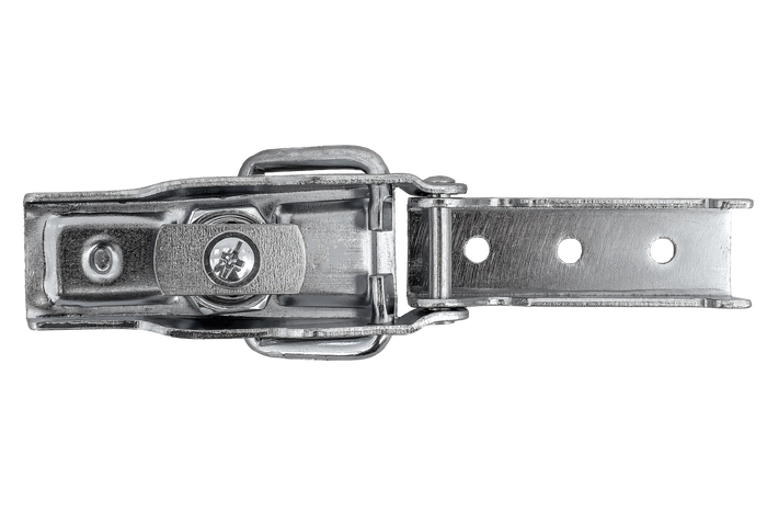 Juego de ganchos laterales con fijaciones WINTERHOFF BVS 60-1 + BVSG 60-A, cerradura lateral completa para remolque con llave