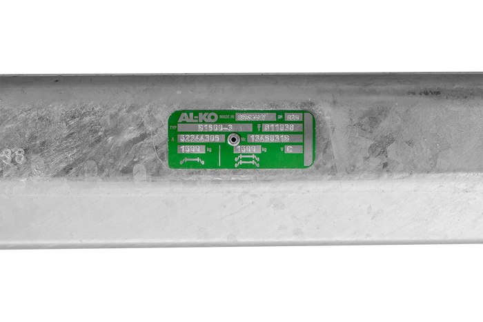 AL-KO COMPACT eje frenado para remolque / grúa 1500kg 1600mm 2050mm 5x112