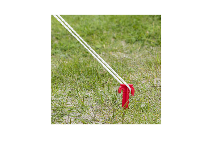 Juego de seis estacas para tienda de campaña ProPlus 364824, estacas de plástico para sujetar vientos, 19 cm.