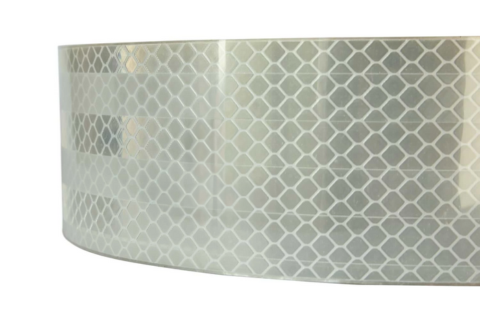 Cinta blanca reflectante de contorno - rollo completo