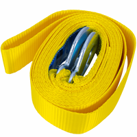 Cuerda de remolque con ganchos UNITRAILER correa de remolque 5m/50mm/4t amarilla