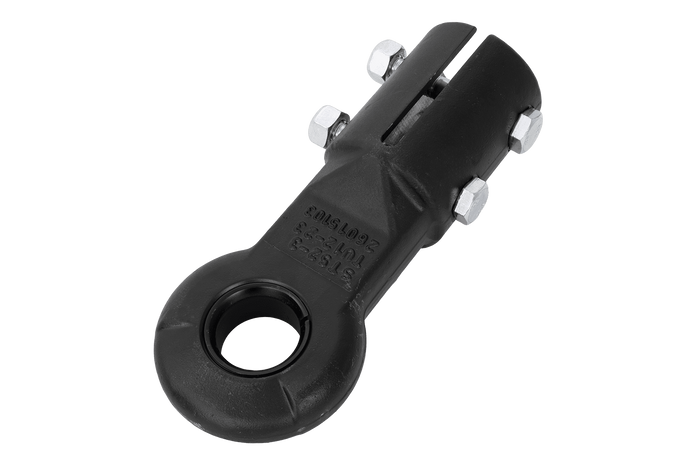 Enganche de ojo KNOTT KK6220S para remolque de 3500 kg con barra de tiro tubular de 60 mm