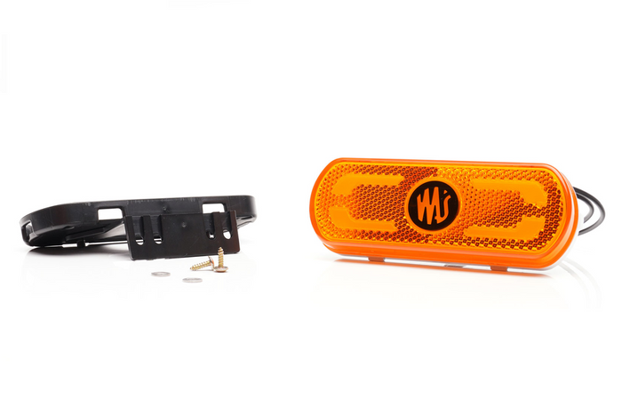 Luz de posición LED WAŚ W240 1598, naranja, universal, con soporte