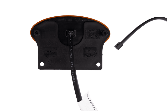 Juego de dos luces de posición LED ASPÖCK FLATPOINT II, naranja, universales, con soporte