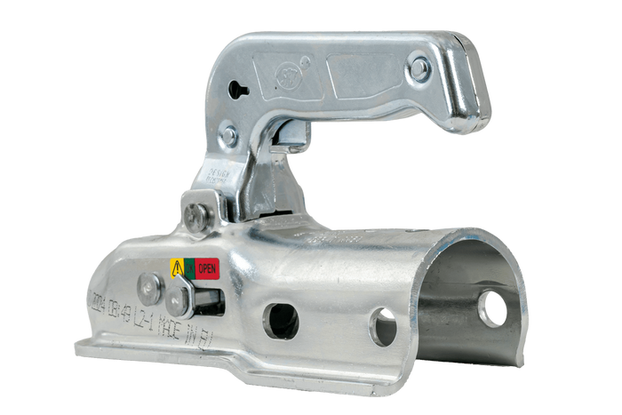 Enganche de bola STEELPRESS BC-1200C para remolque de 1200 kg con barra de tiro tubular de 50 mm