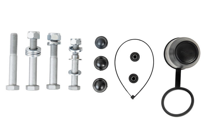 Enganche de bola KNOTT KS30 con estabilizador para remolque de 3000kg con lanza tubular de 50mm