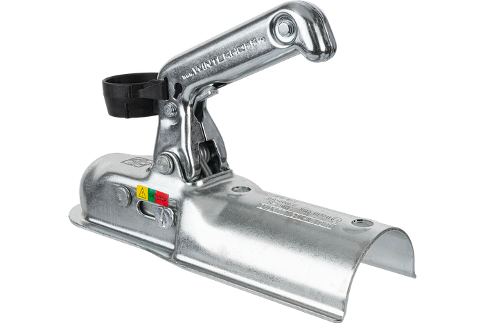 Enganche de bola WINTERHOFF WW8-C para remolque de 800kg con lanza tubular de 70mm