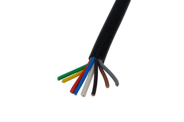 Cable eléctrico de ocho núcleos HYBSZ YLY-S 8x1 - 1 m