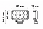 Reflector de lámpara de trabajo LED LAYTZ LY7302, 32 LED, 3200 lm, rectangular