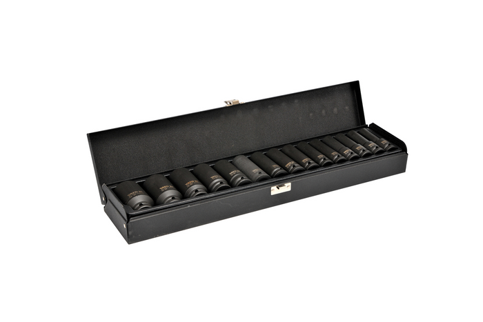 YATO YT-1055 Vasos de impacto largos 1/2" 15 piezas.