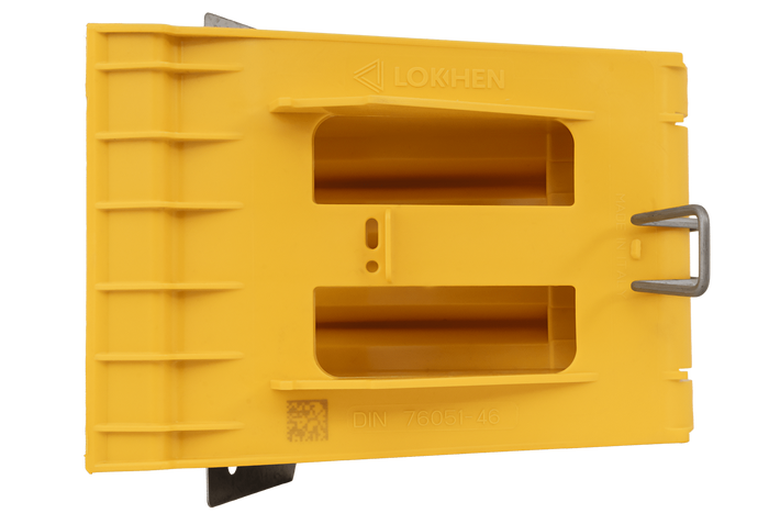 Calzo de rueda G46 con soporte de montaje LOKHEN h: 190 mm