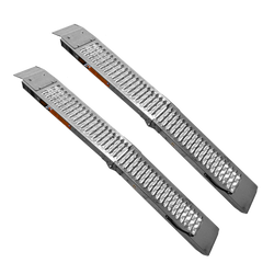 Rampas plegables UNITRAILER ALR004 de acero para remolques, 170 cm, 454 kg, juego de 2