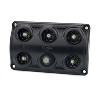 Lámpara LED HORPOL LWD2157/CZ de 900 lm para interior de coche, color negro, con interruptor y diodo rojo.